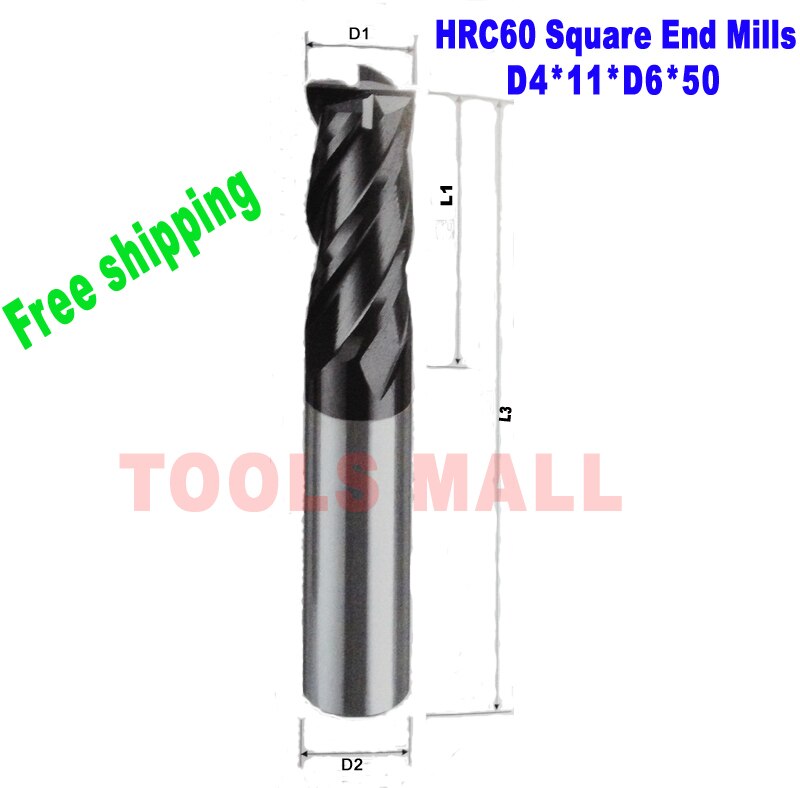 4mm ī̵    HRC60 4 ÷Ʈ TiALN  и Ŀ CNC   Ʈ, CNC , 5 